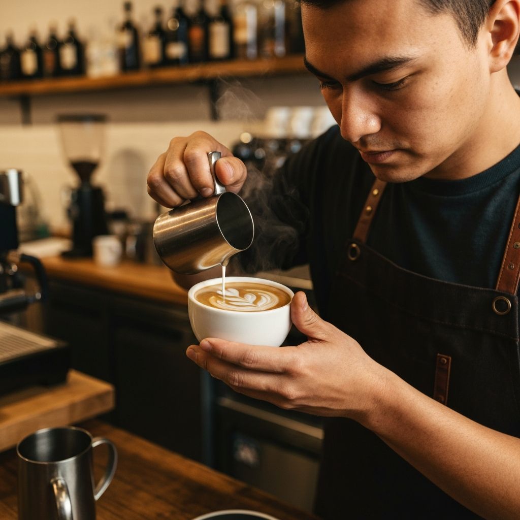 Coffee being made